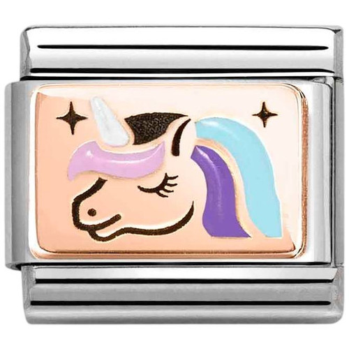 Nomination Composable Classic Charm | Stainless-steel | Bonded Rose-gold | Unicorn Head