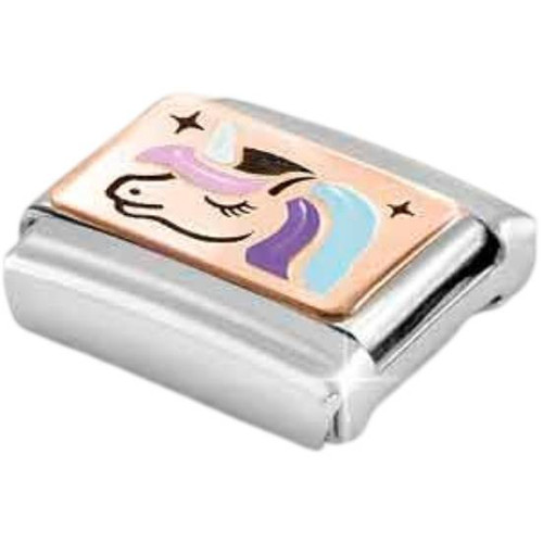 Nomination Composable Classic Charm | Stainless-steel | Bonded Rose-gold | Unicorn Head