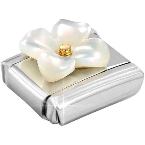 Nomination Composable Classic Charm | Stainless-steel | Flower | White Mother-of-Pearl