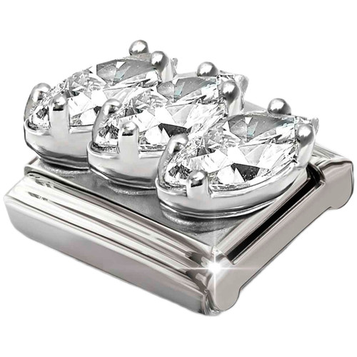 Nomination Composable Classic Charm | Stainless-steel | Silver | White CZ in Trilogy