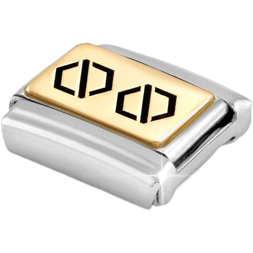 Nomination Composable Classic Charm | Stainless-steel | Bonded Yellow-gold | Two Screws