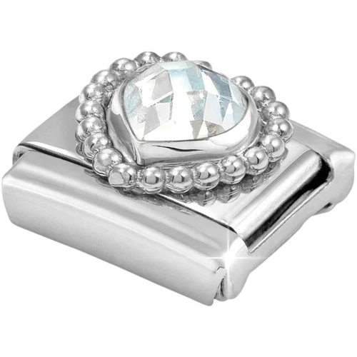 Nomination Composable Classic Charm | Sterling Silver | White CZ Heart