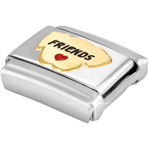 Nomination Composable Classic Charm | Stainless-steel | Yellow-gold | Dog | Friends