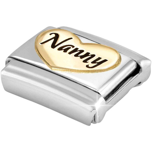 Nomination Composable Classic Charm | Stainless-steel | Yellow-gold Heart | Nanny