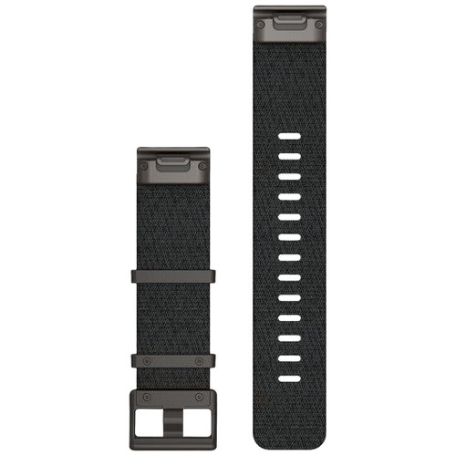 Garmin QuickFit 22mm Watch Band | Nylon | Jacquard Weave | Heathered Black