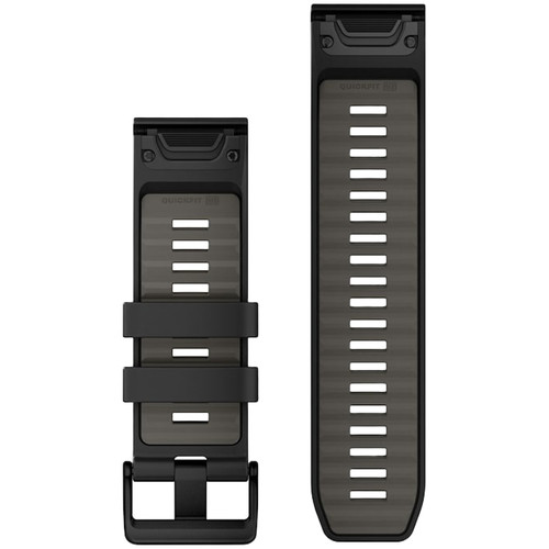 Garmin QuickFit 26mm Watch Band | Silicone | Black Pebble Gray
