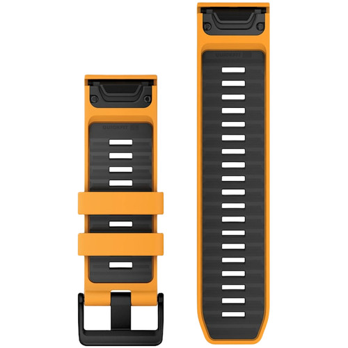 Garmin QuickFit 26mm Watch Band | Silicone | Spark Orange Graphite