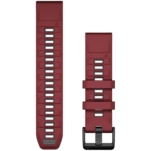 Garmin QuickFit 22mm Watch Band | Silicone | Marsala Graphite