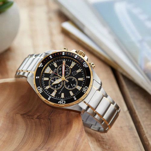 Citizen Mens Chronograph Watch | 44mm | Eco-Drive | Black