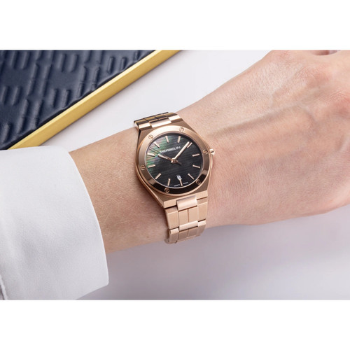 Herbelin Cap Camarat Watch | 33mm | Swiss Quartz | Black Mother Of Pearl
