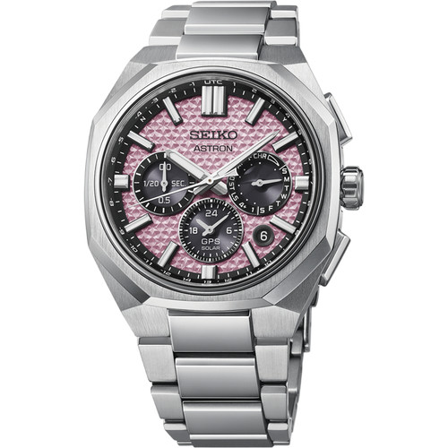 Seiko Astron GPS Solar 2026 Watch | Limited Edition | 43mm | Solar | Crystal Pink