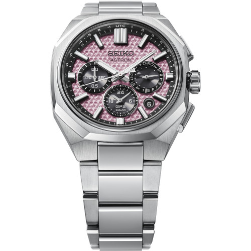 Seiko Astron GPS Solar 2026 Watch | Limited Edition | 43mm | Solar | Crystal Pink