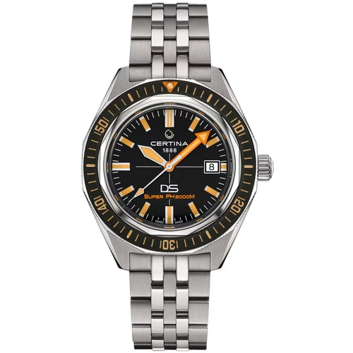 Certina DS Super PH2000M Titanium Watch | Powermatic 80 | 43mm | Swiss Automatic | Black