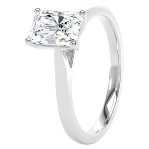 1.5Ct Diamond Solitaire Ring | Princess Cut | Lab | Platinum
