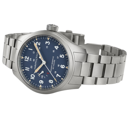 Hamilton Khaki Field Watch | Power Reserve | 40mm | Swiss Mechanical | Blue