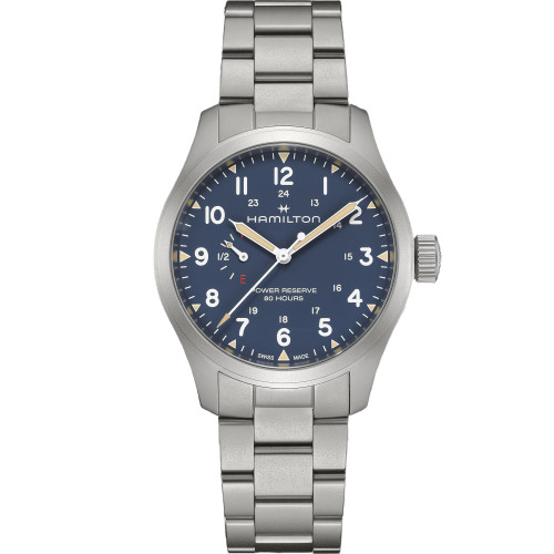 Hamilton Khaki Field Watch | Power Reserve | 40mm | Swiss Mechanical | Blue