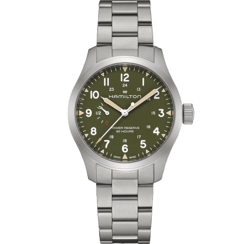 Hamilton Khaki Field Watch | Power Reserve | 40mm | Swiss Mechanical | Green