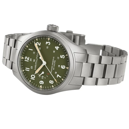 Hamilton Khaki Field Watch | Power Reserve | 40mm | Swiss Mechanical | Green