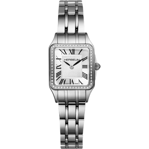 Herbelin Luna Watch | 54 Diamonds | 18.6mm | Swiss Quartz | Sliver