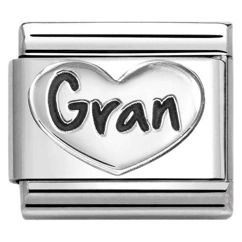 Nomination Composable Classic OXIDIZED SYMBOLS Charm | Silver | Gran Heart