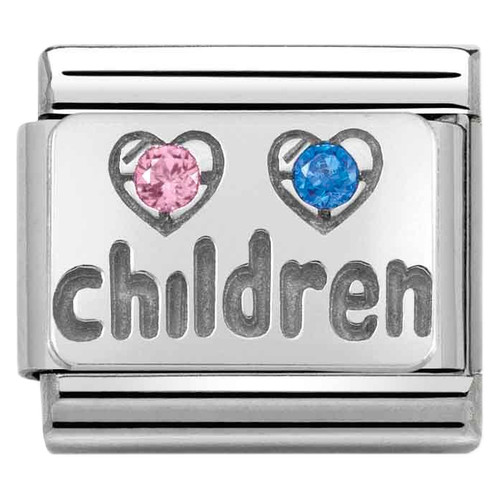 Nomination Composable Classic SYMBOLS CZ Charm | Stainless-steel | Silver | Children