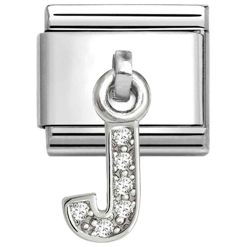 Nomination Composable Classic LETTERS CZ Charm | Stainless-steel | Silver | J
