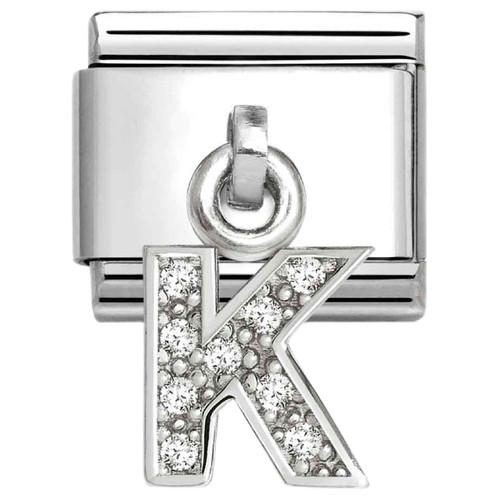 Nomination Composable Classic LETTERS CZ Charm | Stainless-steel | Silver | K