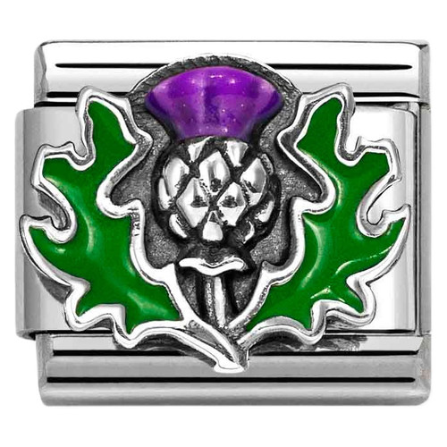 Nomination Composable Classic SYMBOLS Charm | Stainless-steel | Silver | Thistle
