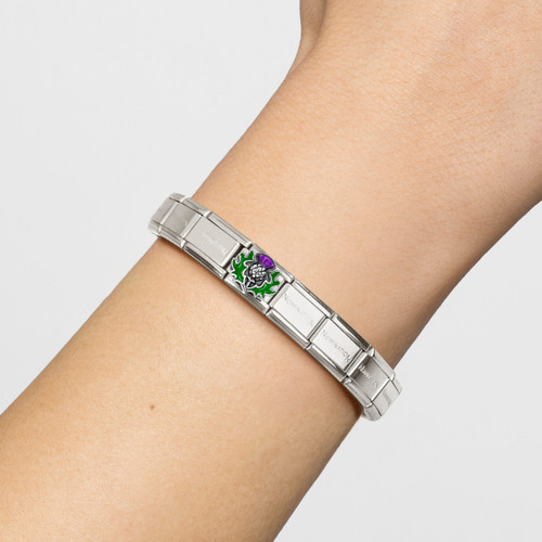 Nomination Composable Classic SYMBOLS Charm | Stainless-steel | Silver | Thistle