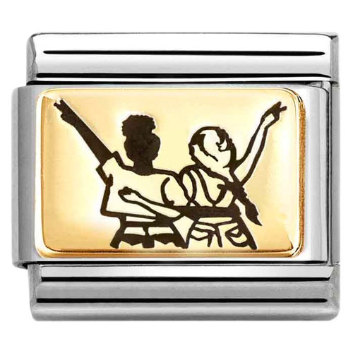 Nomination Composable Classic SYMBOLS Charm | Stainless-steel | 18k Gold | Concert Friends