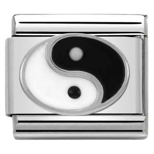 Nomination Composable Classic SYMBOLS Charm | Stainless-steel | Silver | Yin Yang