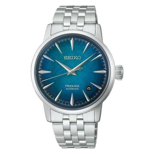 Seiko Presage Cocktail Time Crushed Ice Watch | Emerald Mist | 38.5mm | Automatic | Blue