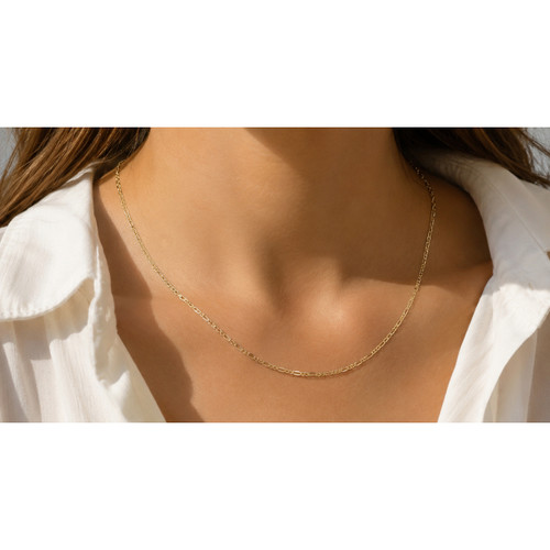 9ct Yellow Gold Figaro Chain | JCN004A-16