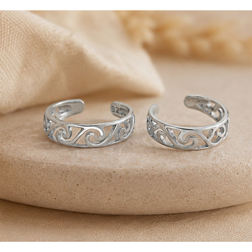 925 Silver Filligree Ear Cuff