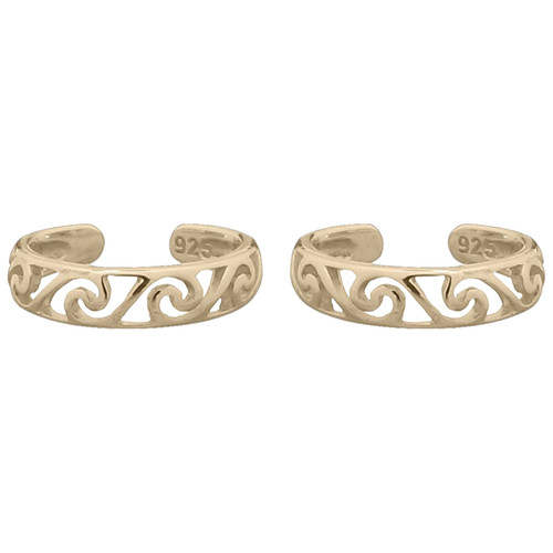 925 Silver Filligree Ear Cuff | 14ct Gold Plated