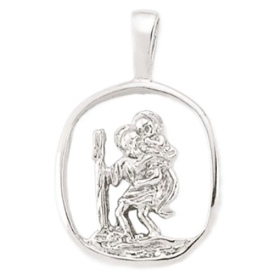 925 Silver St Christopher Pendant