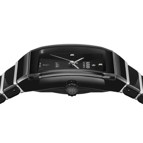Rado Anatom Watch | 3 Diamonds | Swiss Automatic | 32.5mm | Black