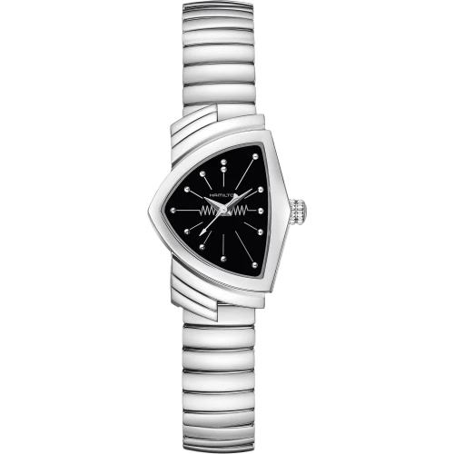 Hamilton Ventura S Watch | Swiss Quartz | 24mm x 36mm | Black