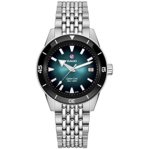 Rado Captain Cook Watch | 39mm | Swiss Automatic | Turquoise