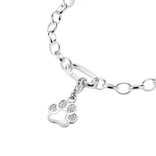 Thomas Sabo Paw Print Charm | Sterling Silver | Cubic Zirconia