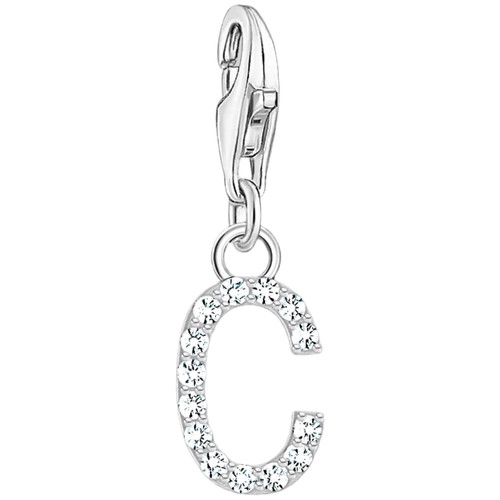 Thomas Sabo Letter C Charm | Sterling Silver | Cubic Zirconia