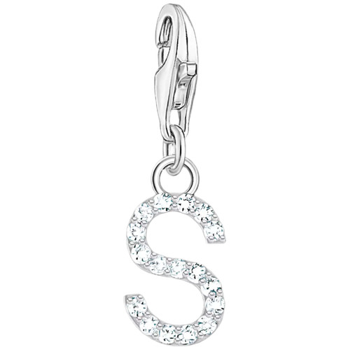 Thomas Sabo Letter S Charm | Sterling Silver | Cubic Zirconia