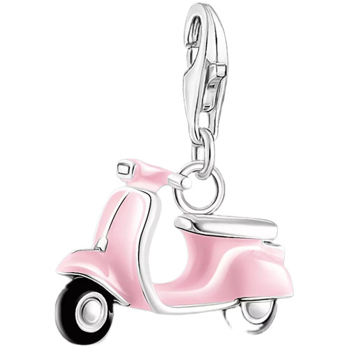 Thomas Sabo Pink Enamel Scooter Charm | Sterling Silver