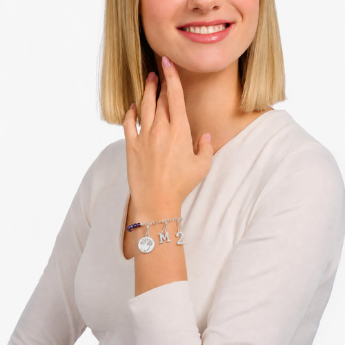 Thomas Sabo Number 2 Charm | Sterling Silver | Cubic Zirconia