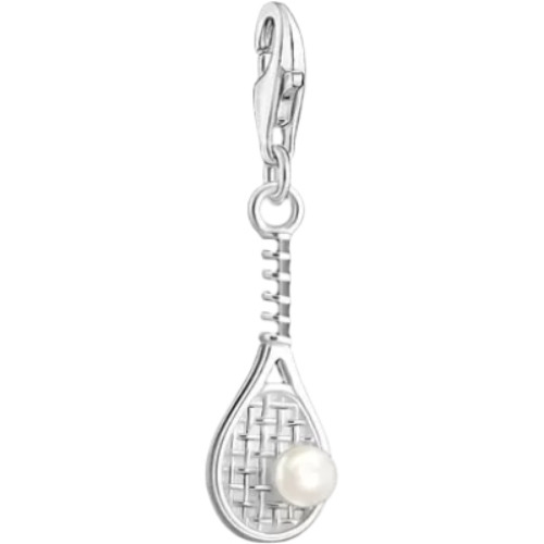 Thomas Sabo Tennis Racket Charm | Sterling Silver | Pearl