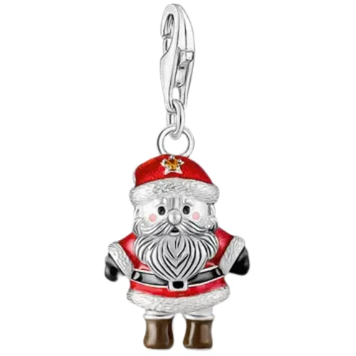Thomas Sabo Enamel Santa Charm | Sterling Silver