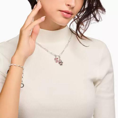 Thomas Sabo Enamel Candy Cane Charm | Sterling Silver