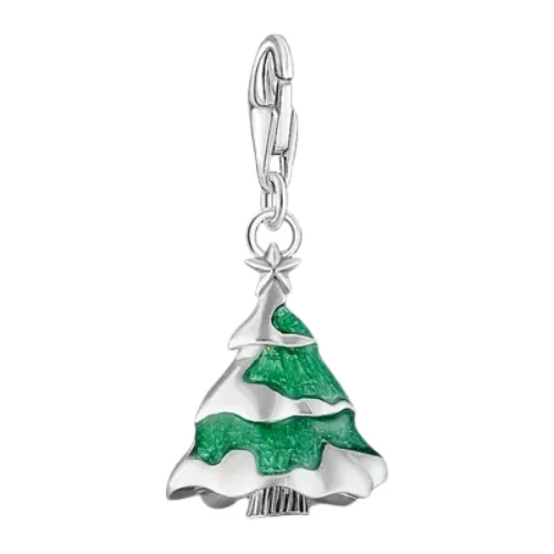 Thomas Sabo Green C Tree Charm | Sterling Silver