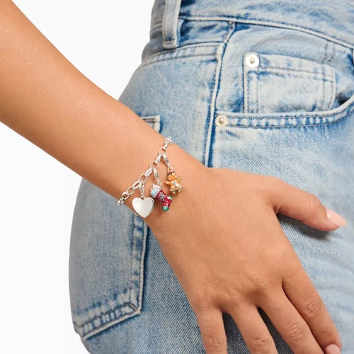 Thomas Sabo Enamel Gingerbread Girl Charm | Sterling Silver