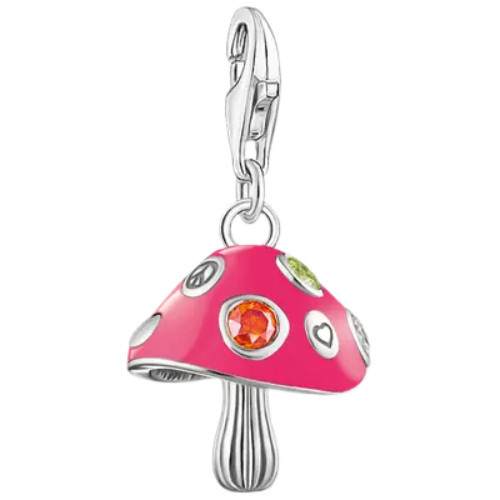 Thomas Sabo Colourful Fly Agaric Charm | Sterling Silver